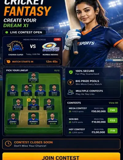 T20 (t20 live score) fantasy cricket & matchday visual 3